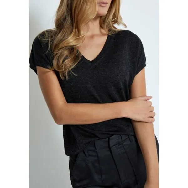 MSCarlina Batsleeve Knit Tee - Donkerblauw