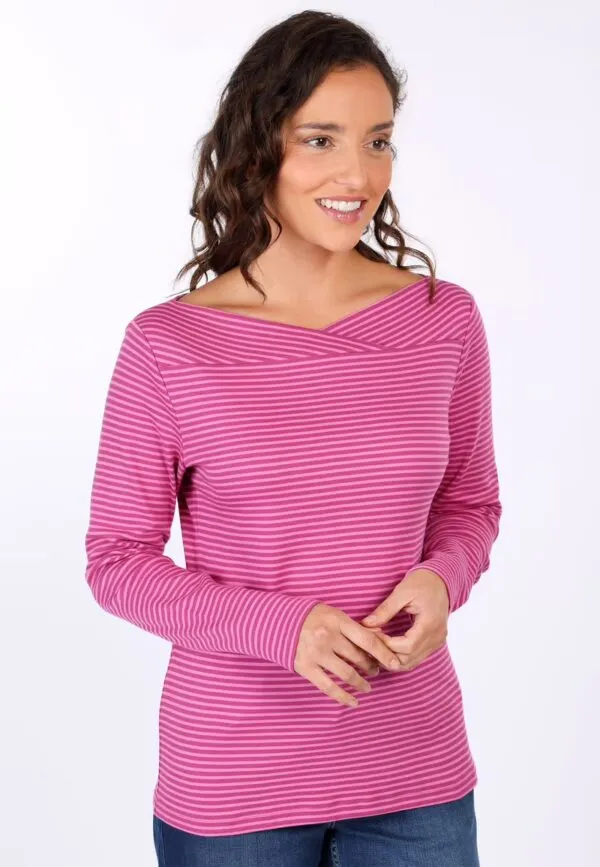 Langarmshirt Kajsara - Cerise