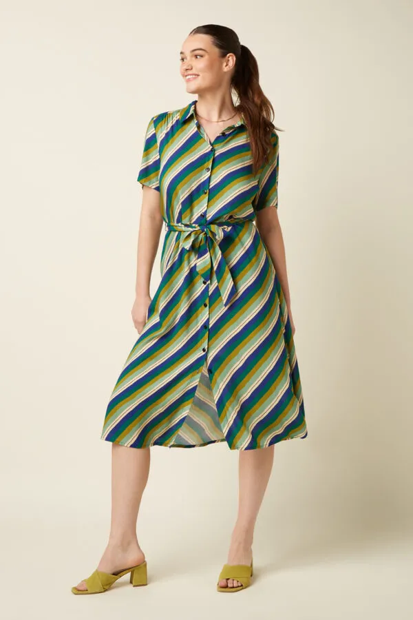 Olive Midi Dress Cliff - Mazarine