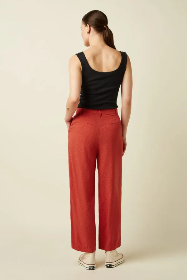 Fintan Cropped Pants Deniz - Summer Fig