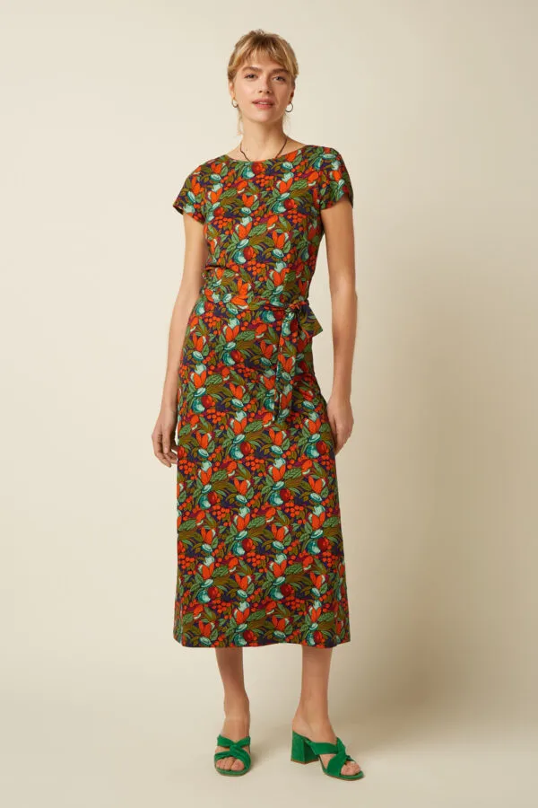 Sally Midaxi Dress Puerto - Strong Blue