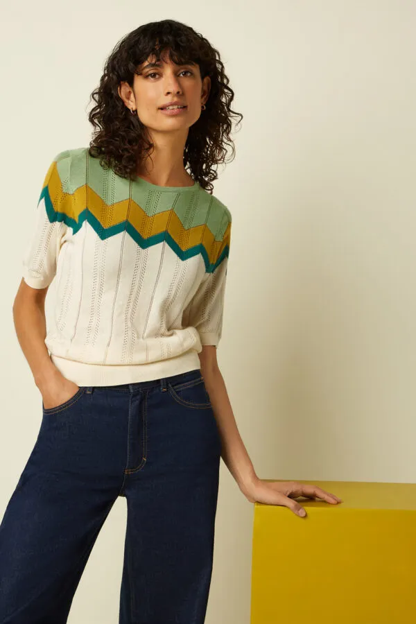 Agnes Top Nova - Creme wit