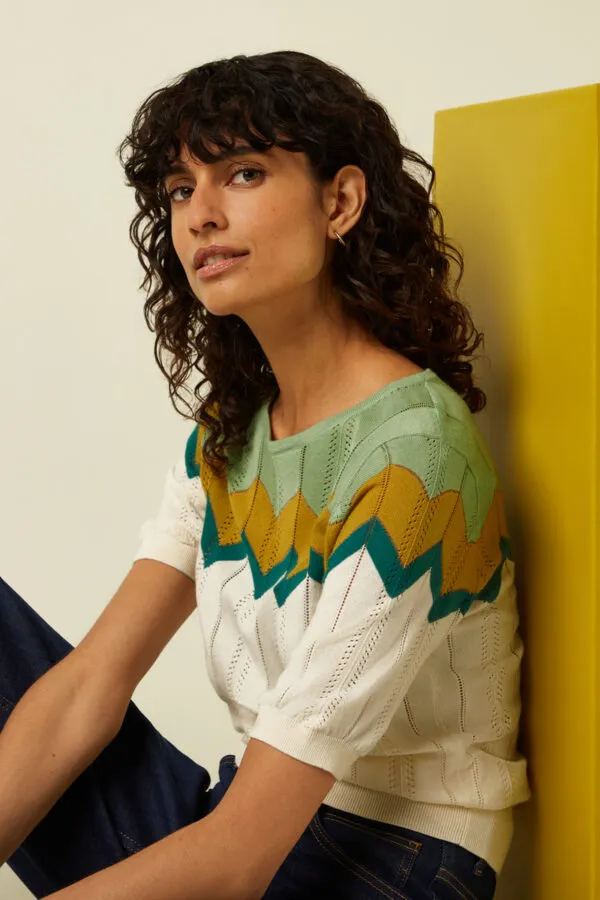 Agnes Top Nova - Creme wit