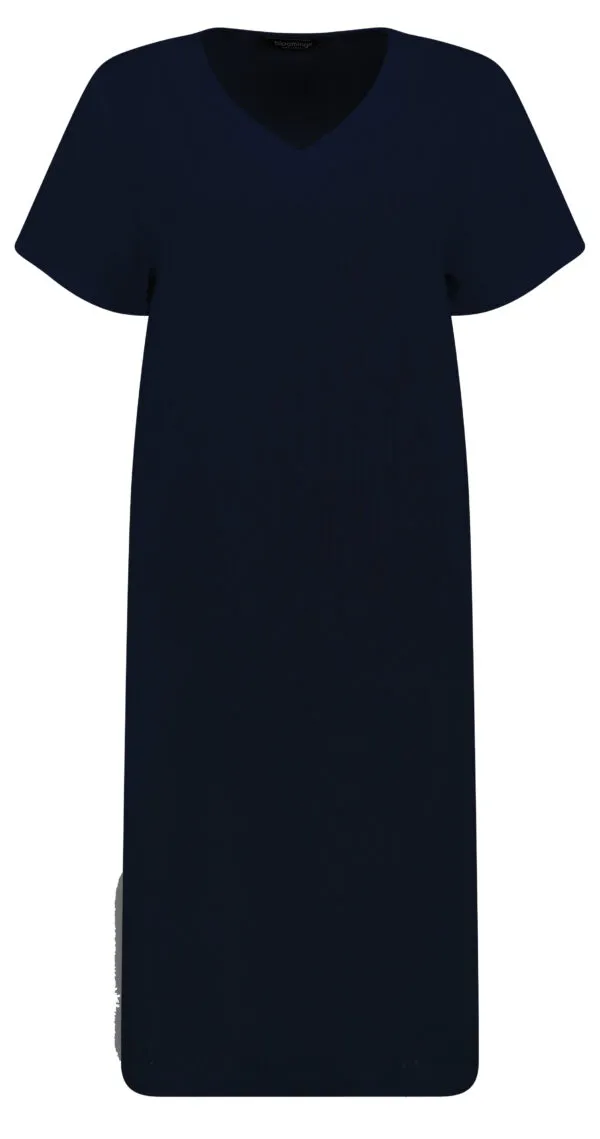 Dress Woven Linen s/s - Navy