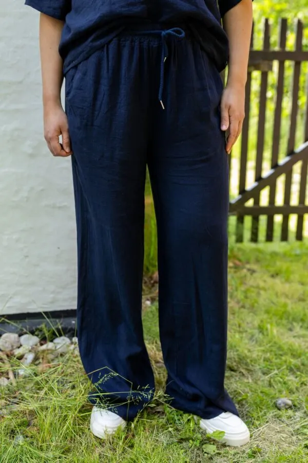 Danebreeze Modal Linen Pants - Navy