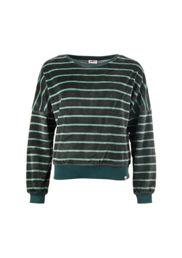 Sweater Lima Stripes - Donkergroen