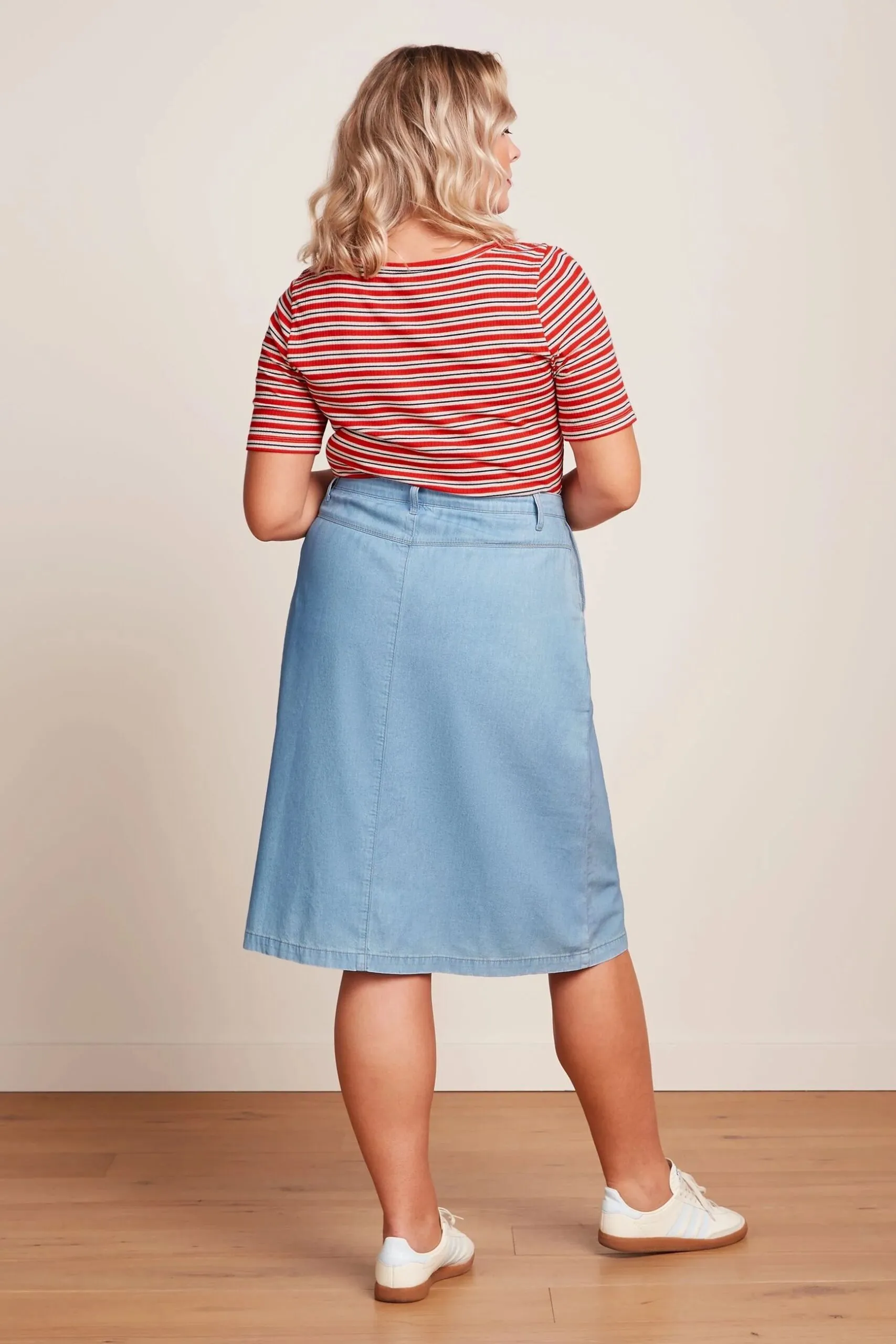Marie Skirt Festa Light Denim - licht denim - Afbeelding 2