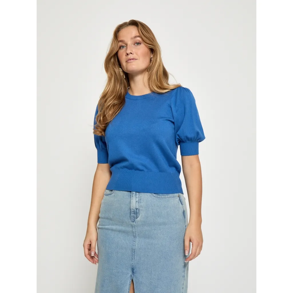 MSLiva Knit Tee - Cobalt blauw