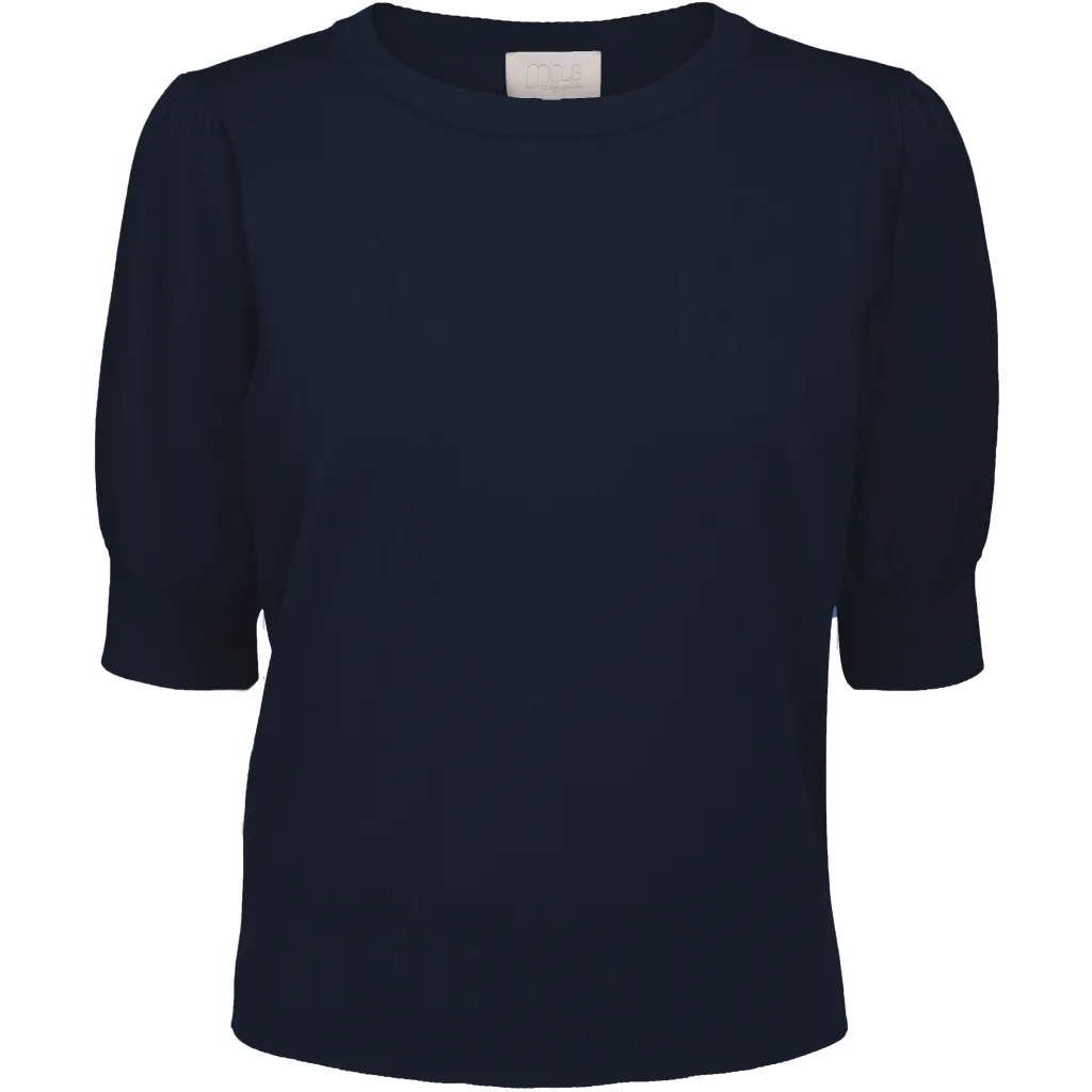 MSLiva Knit Tee - Donkerblauw - Afbeelding 2