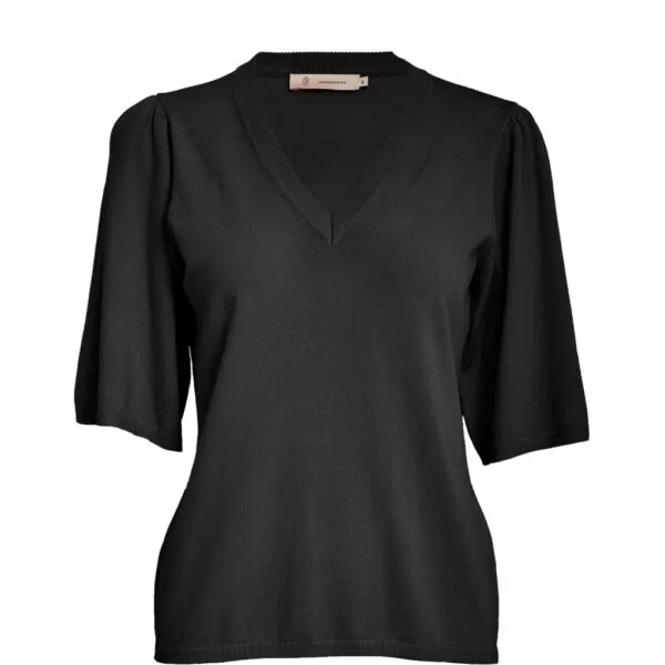 PCGlenda Short Sleeve Knit - Zwart