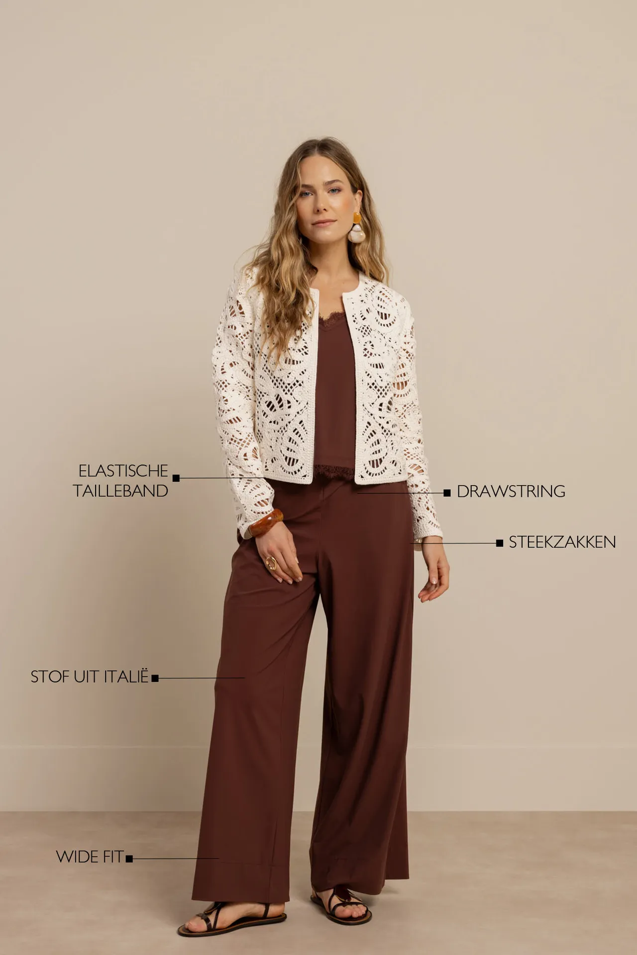 Grace trousers - Chestnut - Afbeelding 3