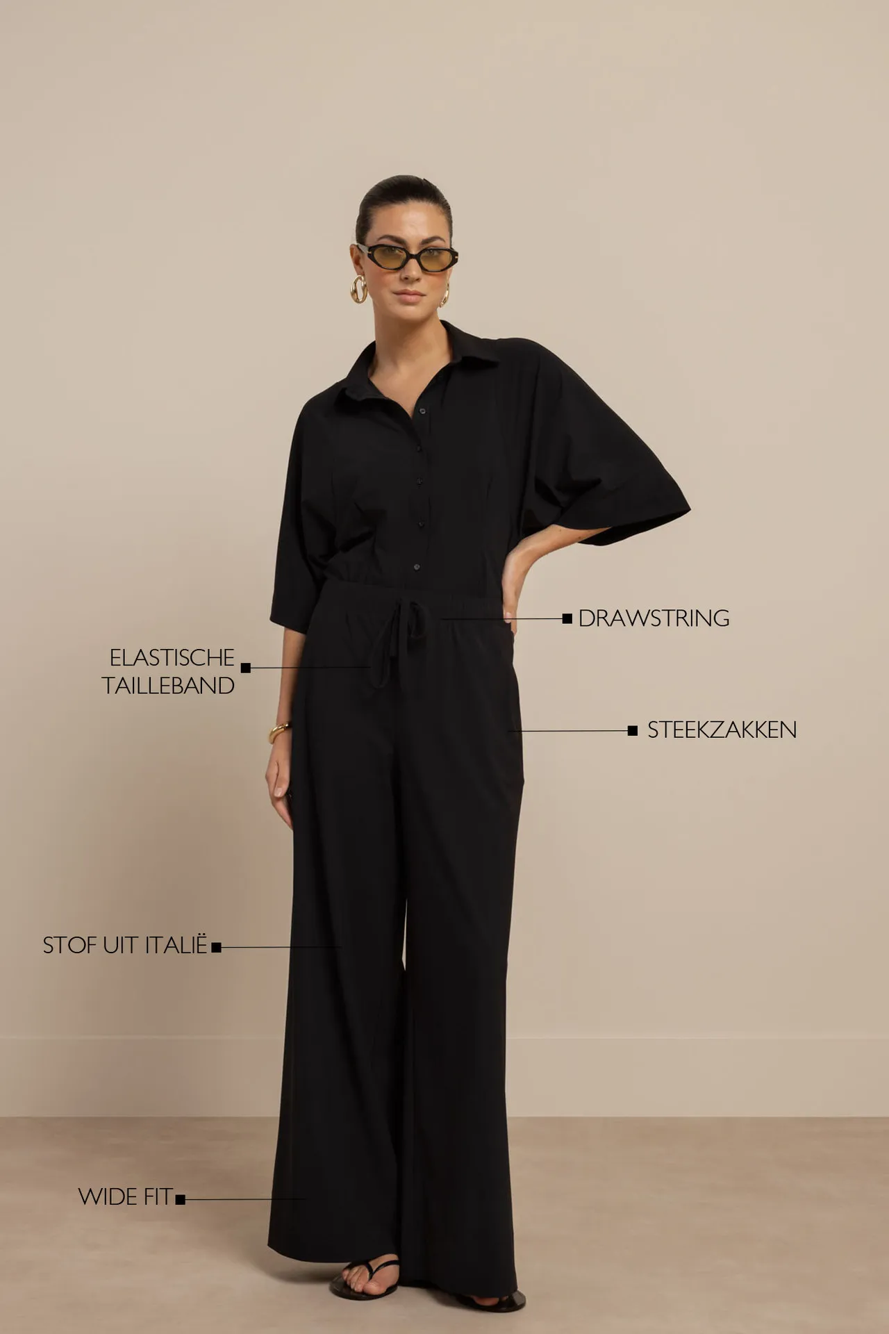 Grace trousers - Zwart - Afbeelding 3