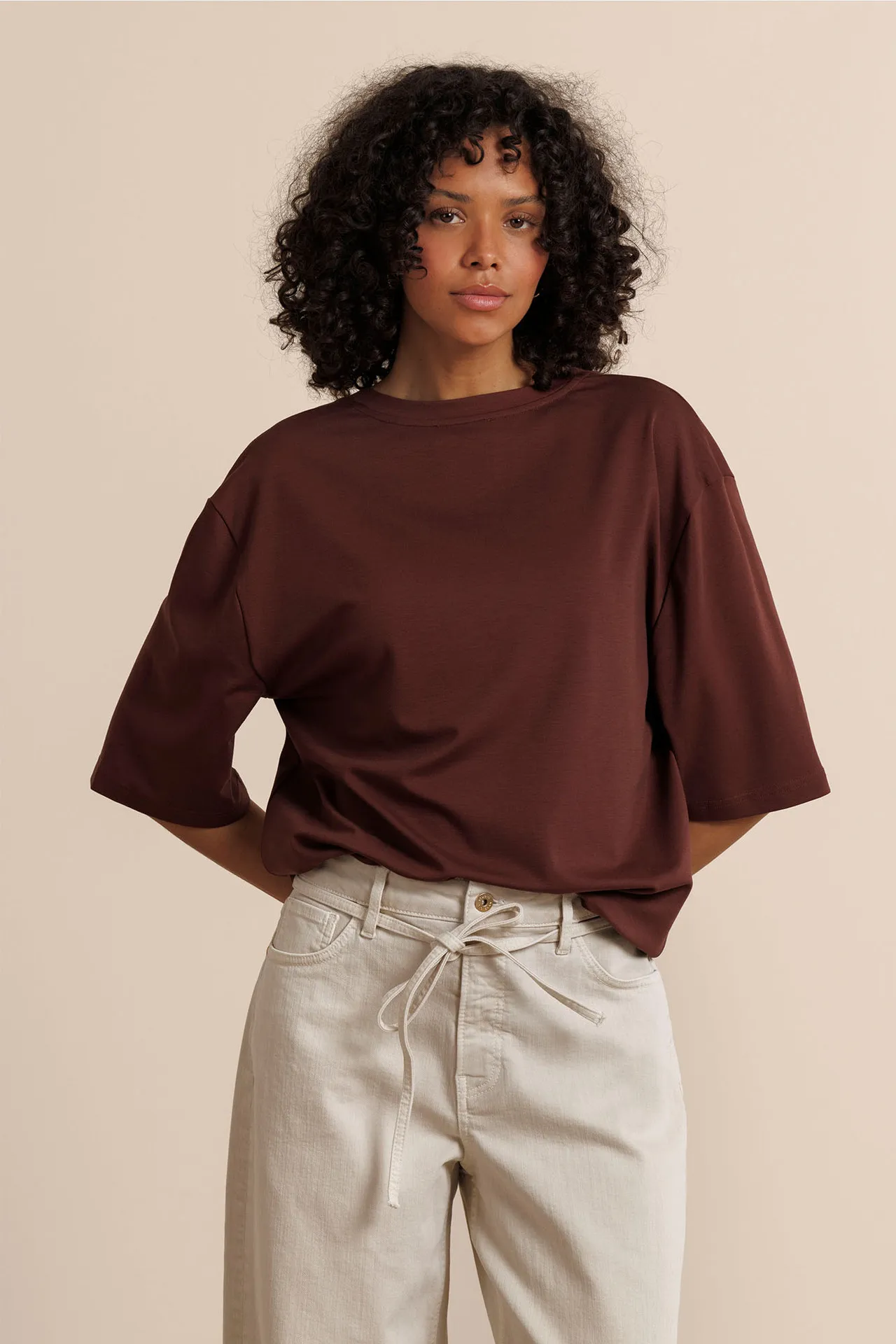 Fiore t-shirt - Chestnut