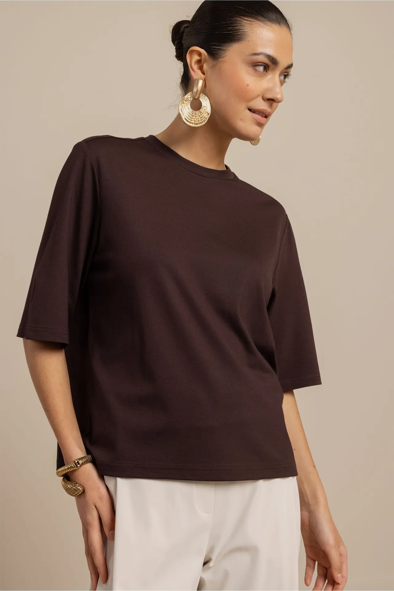 Fiore t-shirt - Chestnut - Afbeelding 2