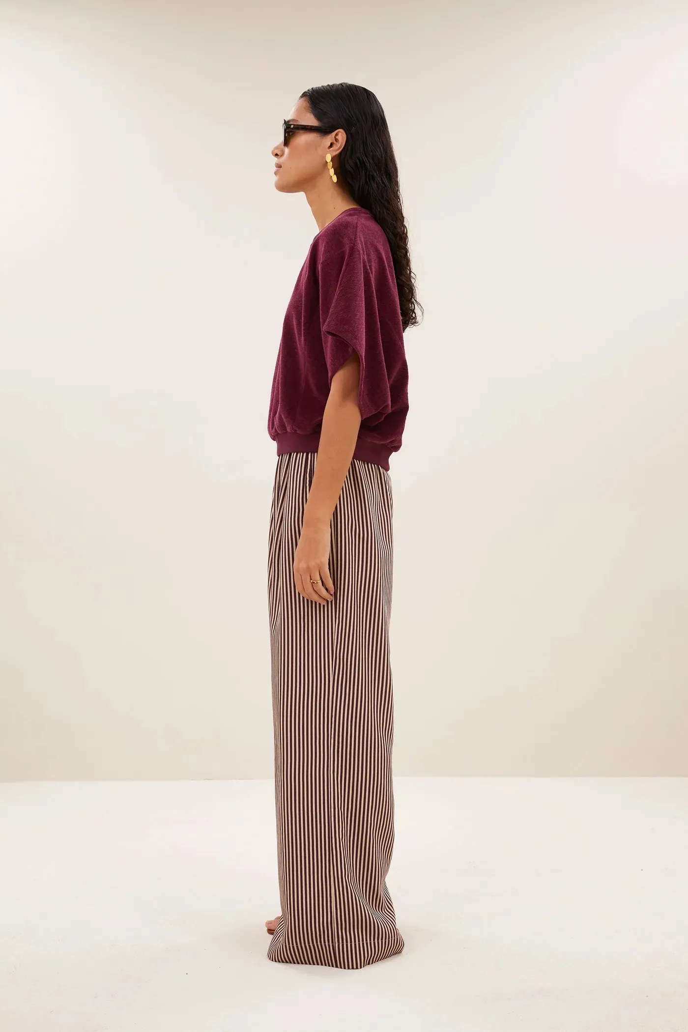 nuki slub top - burgundy crush - Afbeelding 3