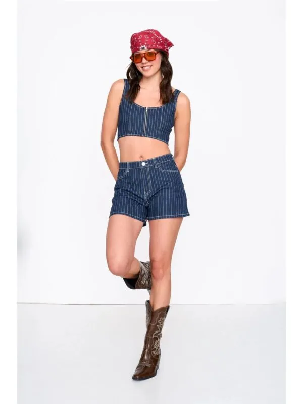 Striped Shorts - Blauw