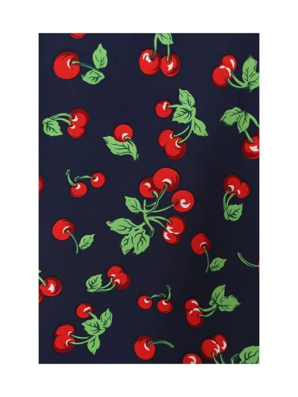 Cary Cherry Swing Skirt - Navy