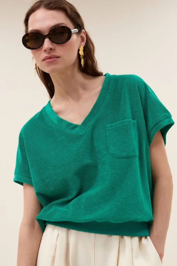 tyler slub top - Groen