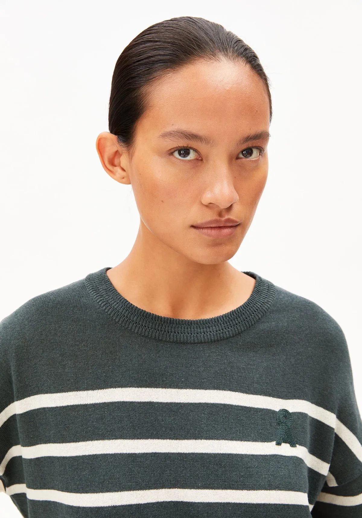 STRIPE LINEN BLEND SWEATER - print streep - Afbeelding 5