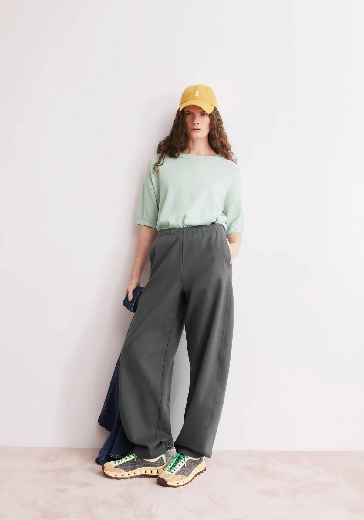 S SL LINEN BLEND KNIT SWEATER - Lichtgroen - Afbeelding 5