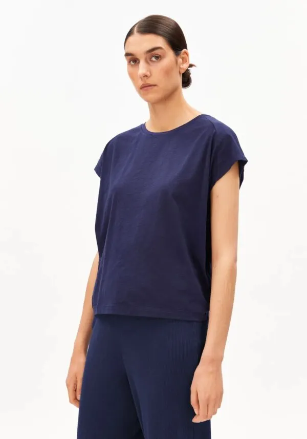 SLUB JERSEY T-SHIRT - Navy