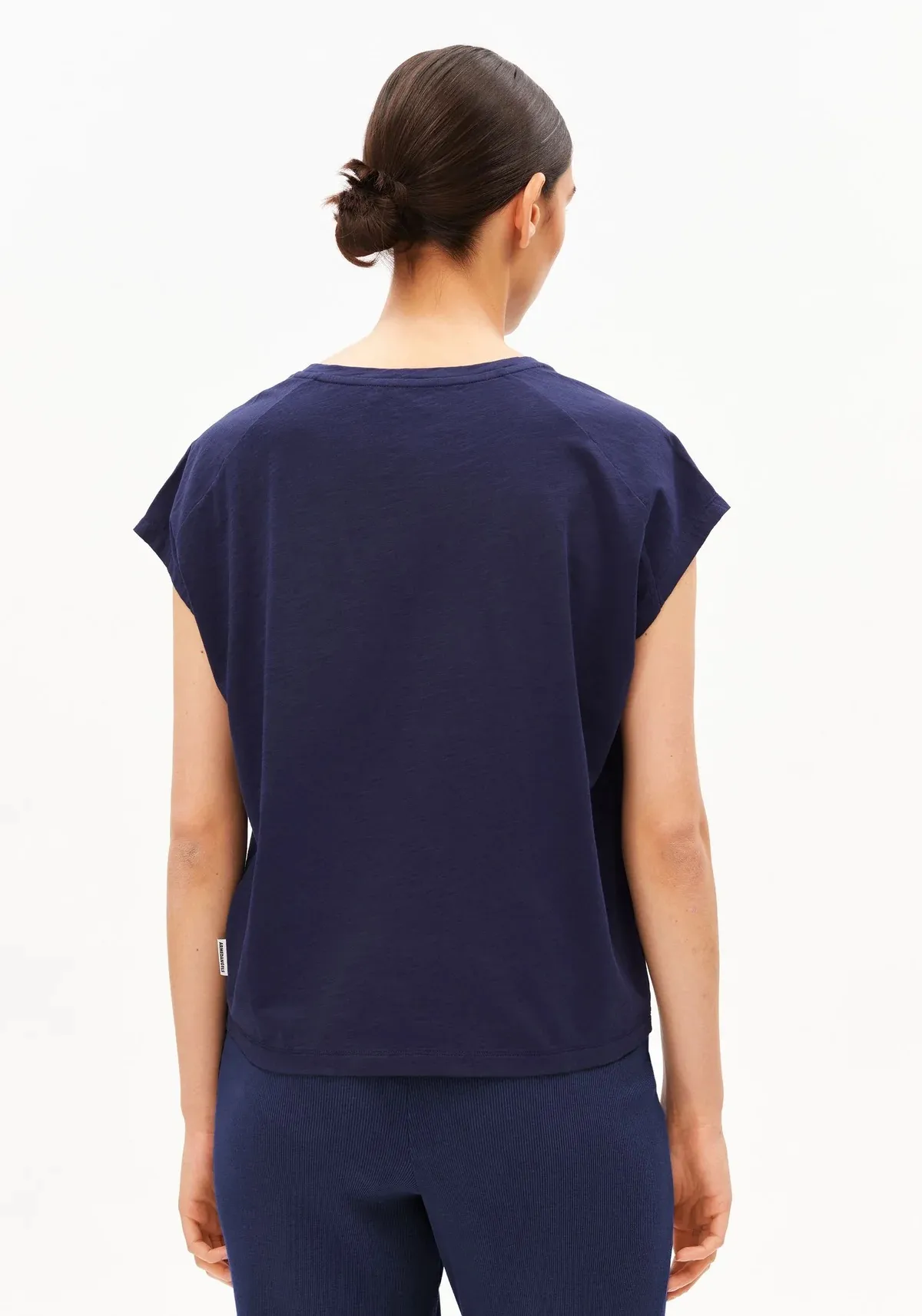 SLUB JERSEY T-SHIRT - Navy - Afbeelding 2