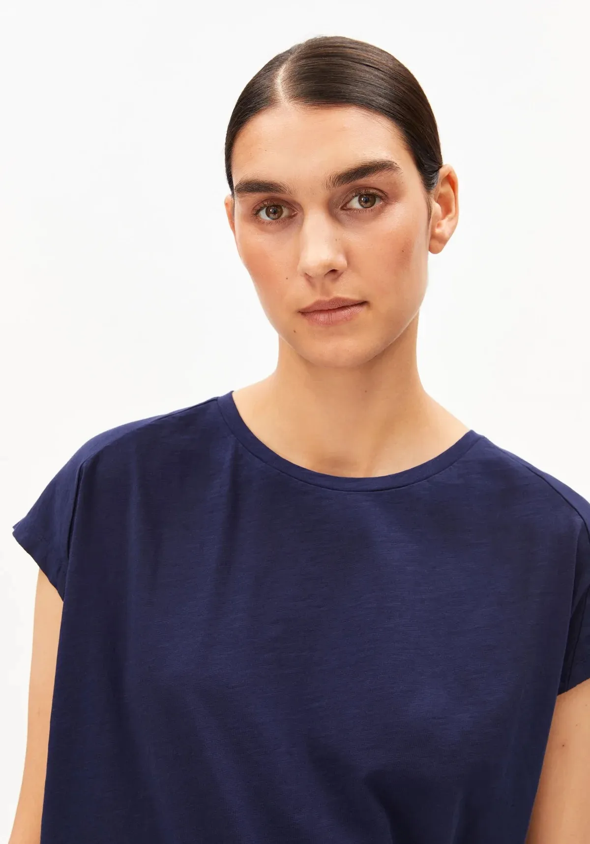 SLUB JERSEY T-SHIRT - Navy - Afbeelding 3