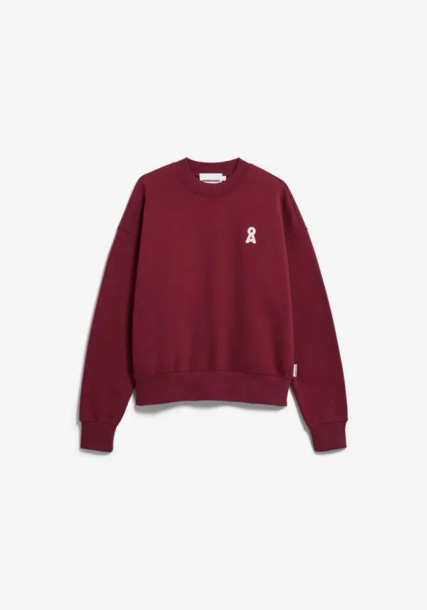 ICONIC Ã… ALIZAA SWEAT - Donkerrood