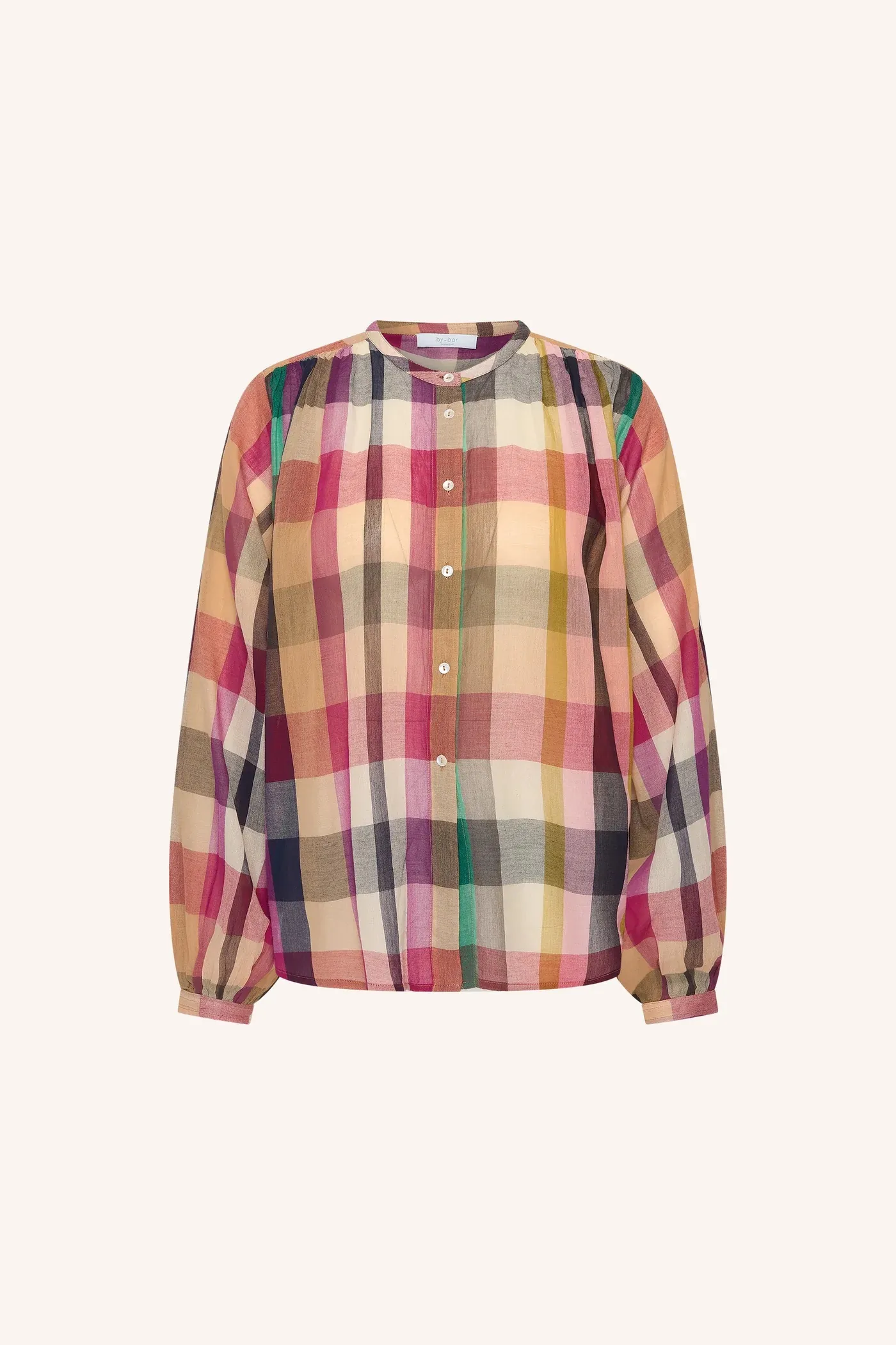 nyka rainbow blouse - rainbow check - Afbeelding 5