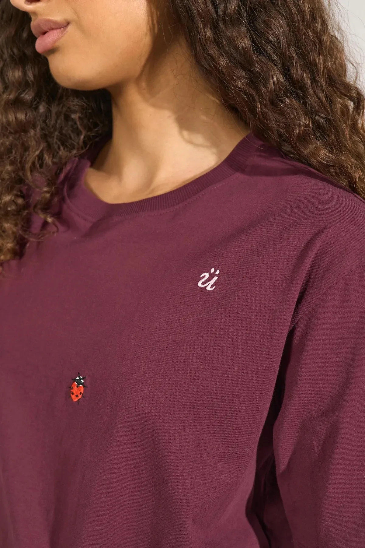Nutenia Boxy T-shirt GOTS - bordeaux - Afbeelding 5