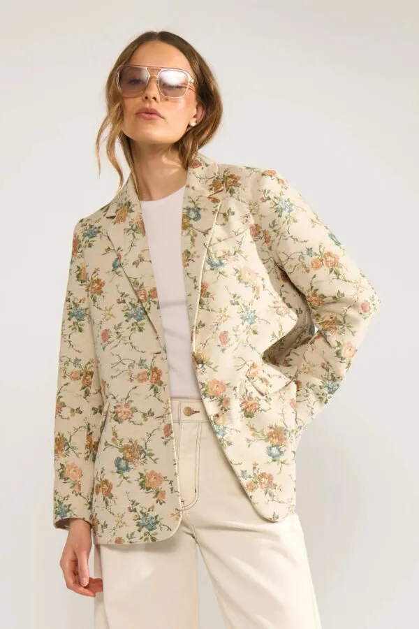 Nuharpa Blazer - Bloemen print multi
