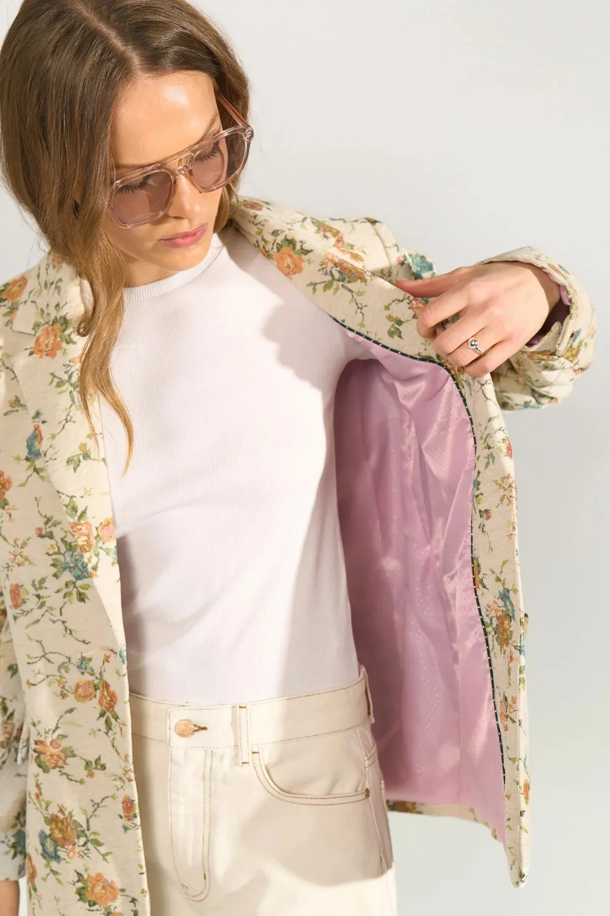 Nuharpa Blazer - Bloemen print multi - Afbeelding 4