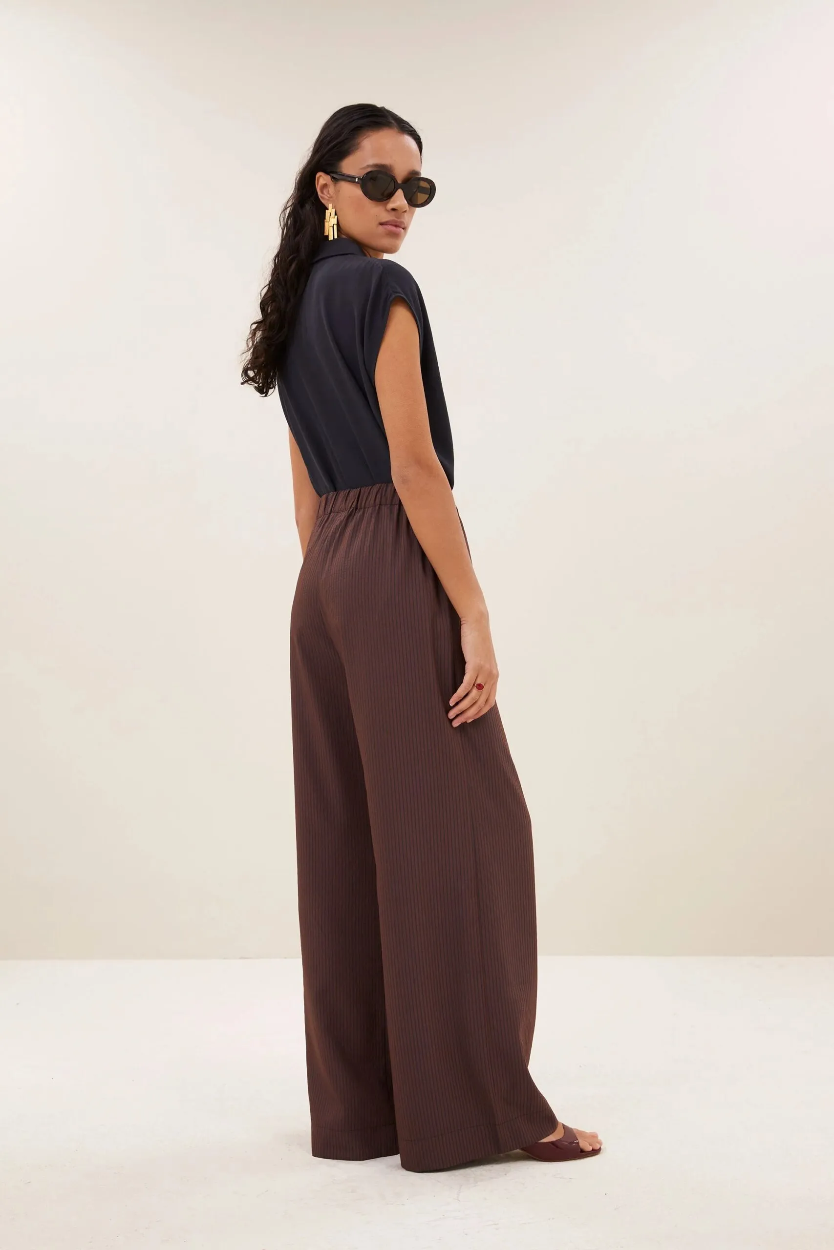 celin tan stripe pants - tanning stripe - Afbeelding 3