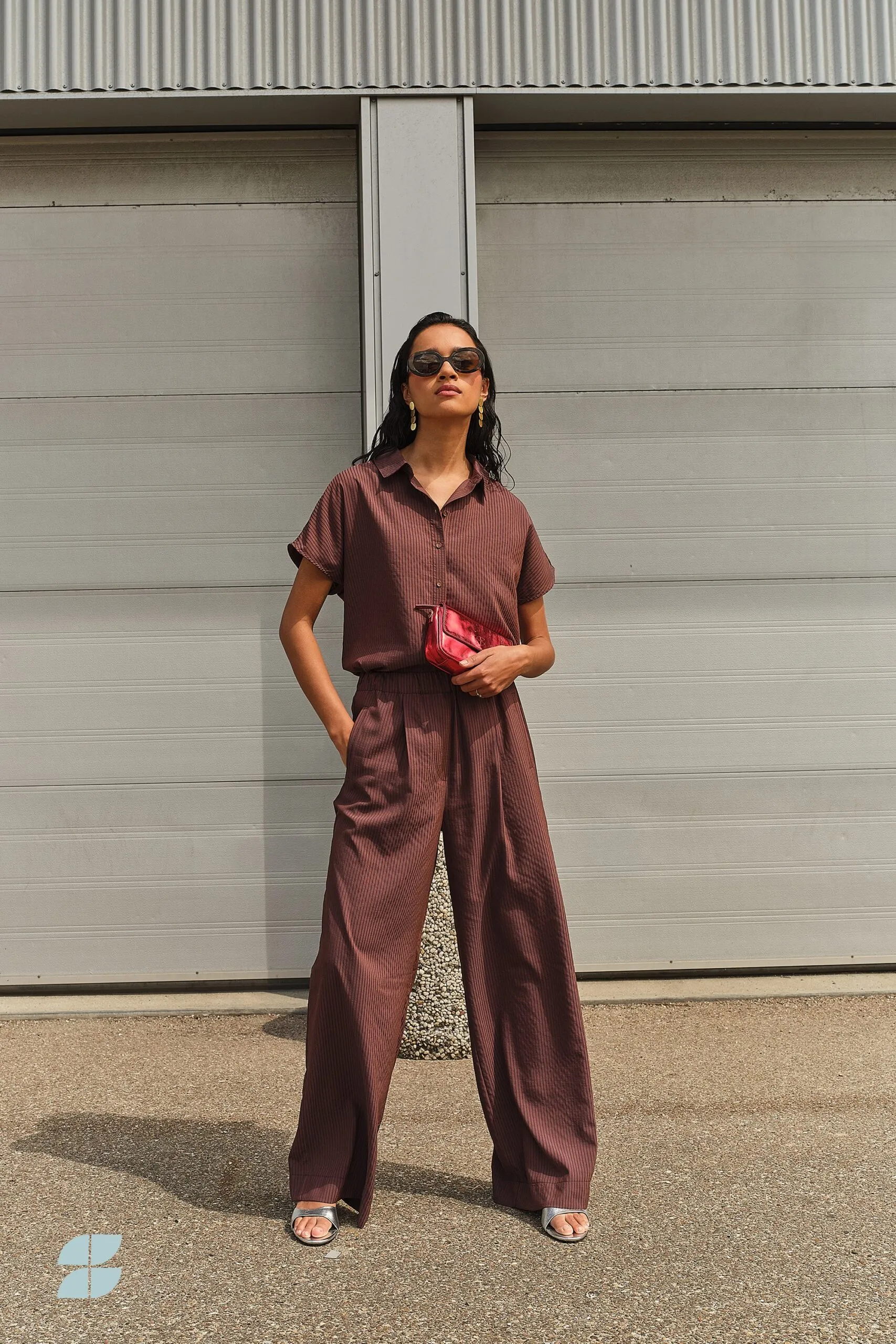 celin tan stripe pants - tanning stripe - Afbeelding 4