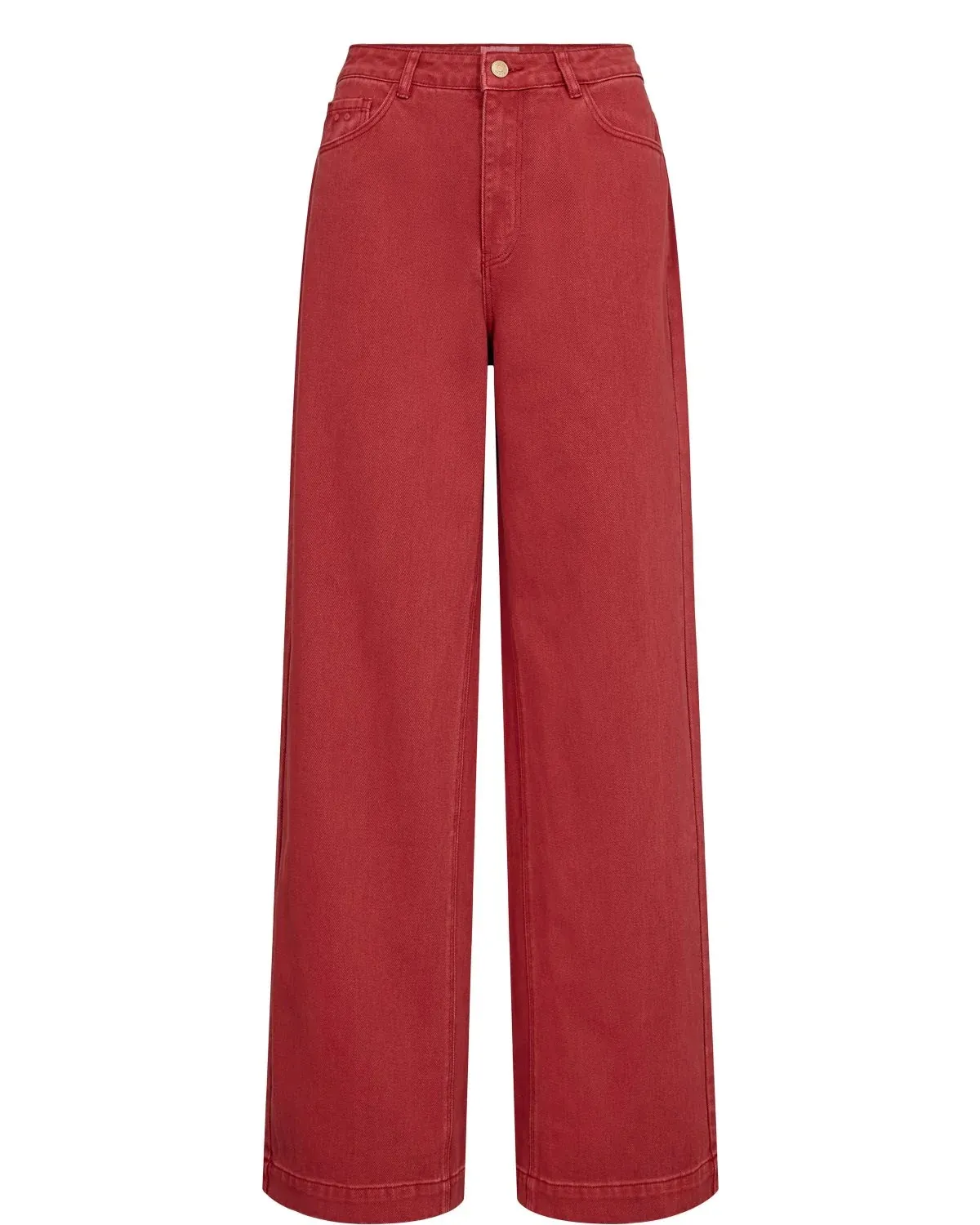Nuhamilton HR Wide Jeans - Rood - Afbeelding 3