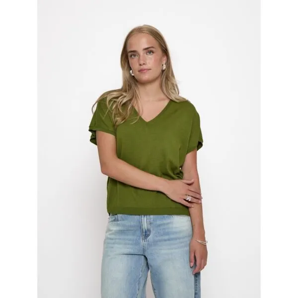 MSPeyton Batsleeve Knit T-Shirt - Groen