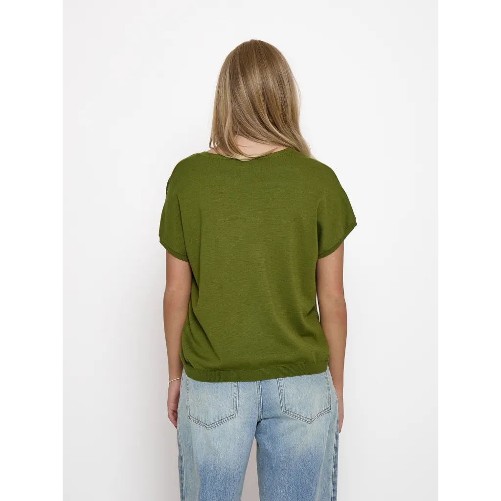 MSPeyton Batsleeve Knit T-Shirt - Groen - Afbeelding 2