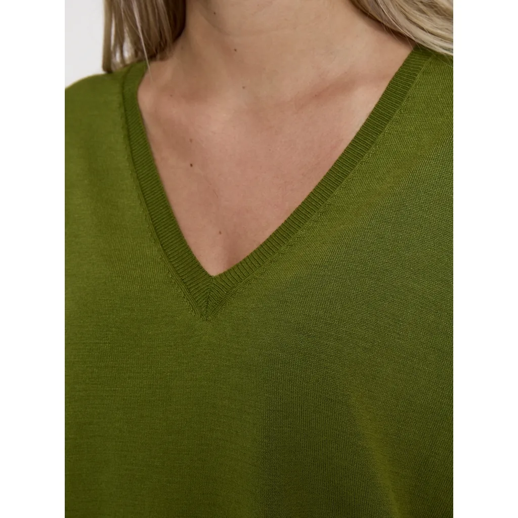 MSPeyton Batsleeve Knit T-Shirt - Groen - Afbeelding 3