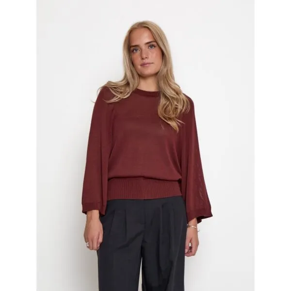 PCRiley Knit Pullover - Maroon