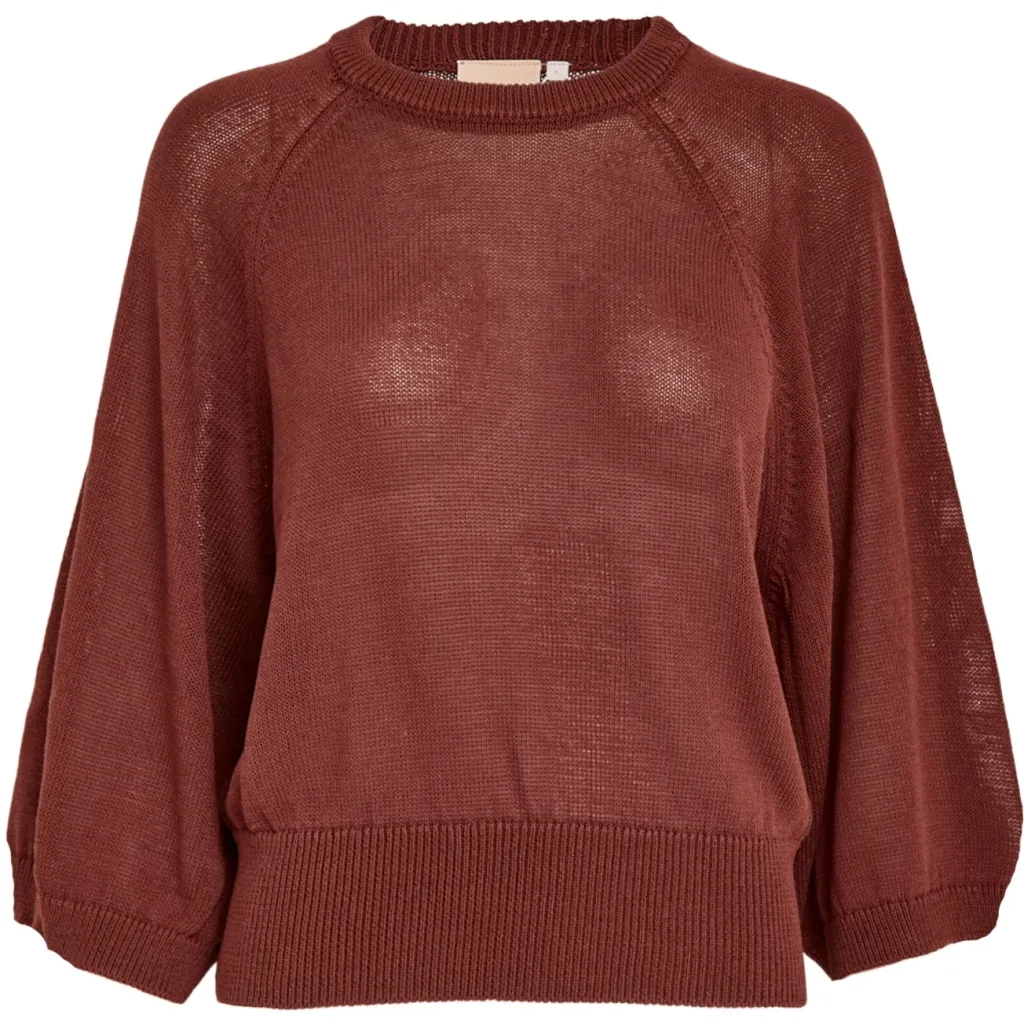 PCRiley Knit Pullover - Maroon - Afbeelding 4