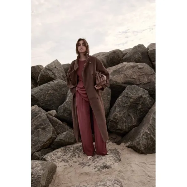 PCRebecca Wide Pant - Maroon