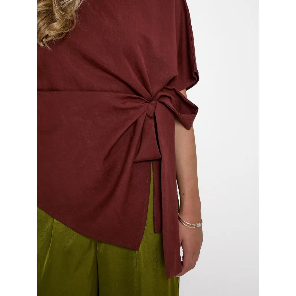 PCRebecca Blouse - Maroon - Afbeelding 3