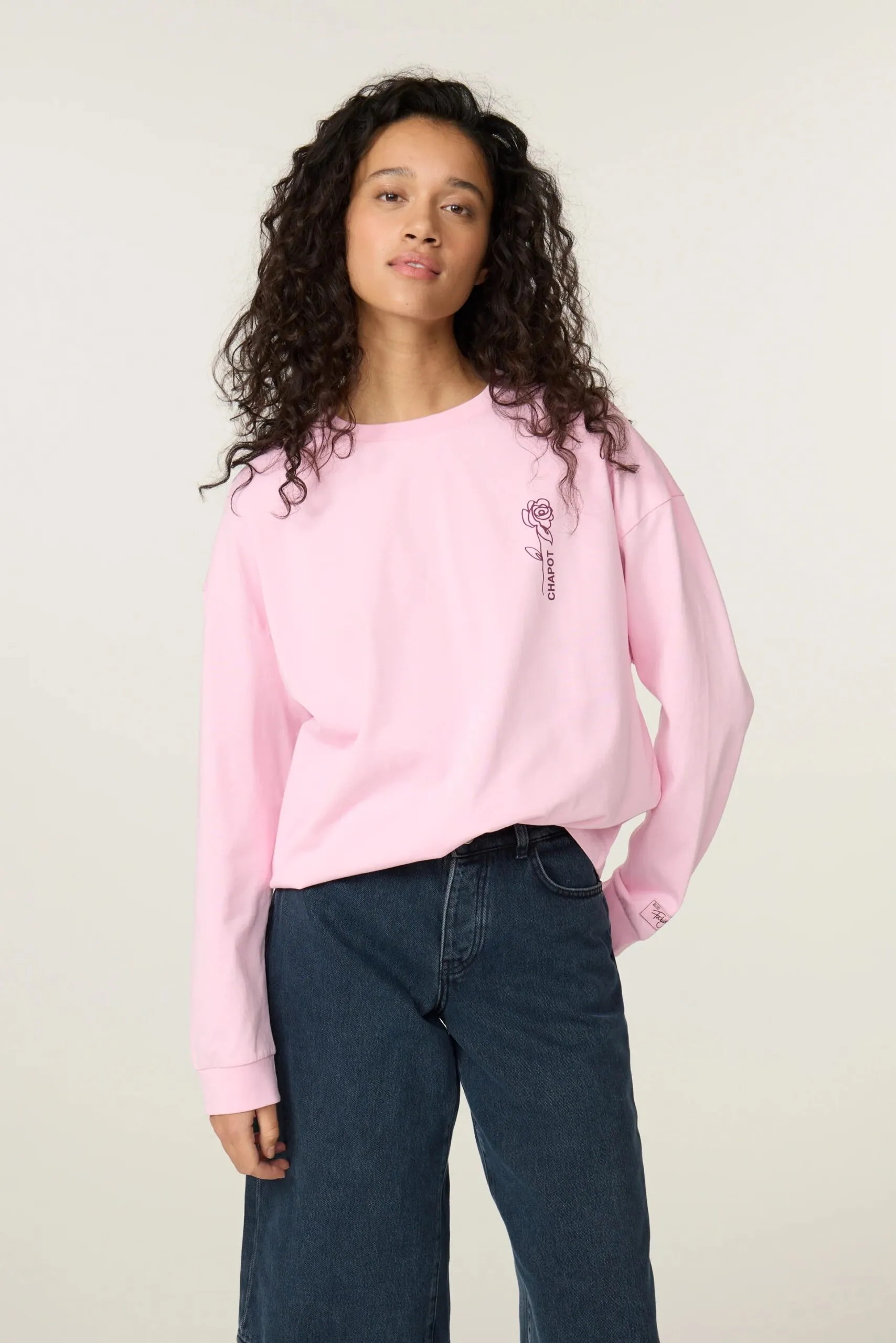 Madeleine Perfect LS T-shirt - Pink Rose