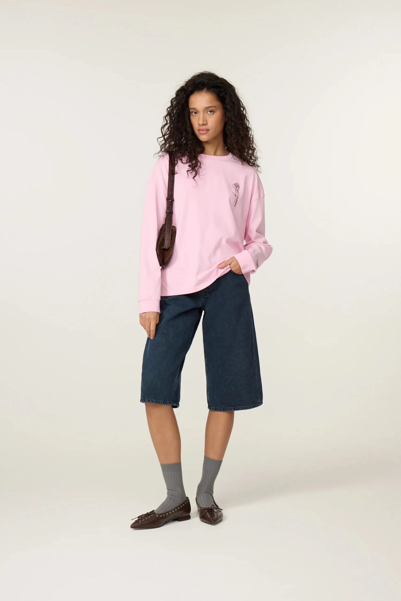 Madeleine Perfect LS T-shirt - Pink Rose - Afbeelding 2
