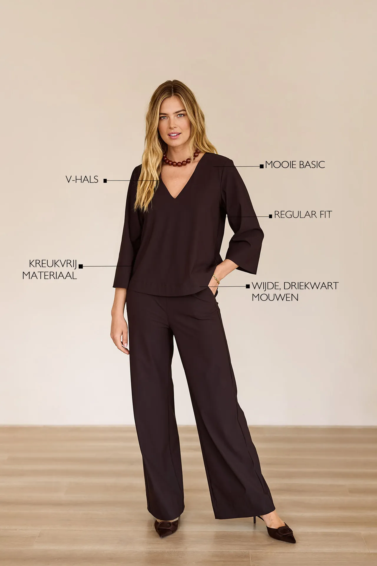 Cilou top - Espresso - Afbeelding 2