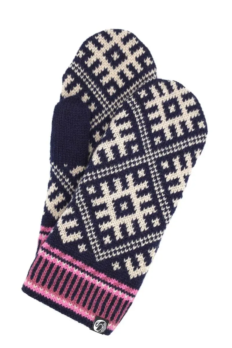 Danesuper Wool Mittens - Donkerblauw
