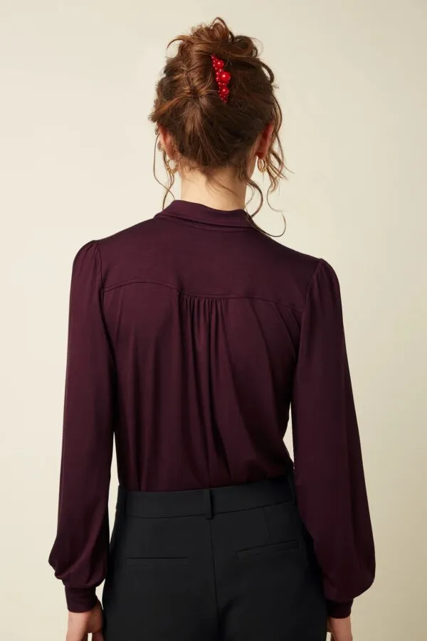 Carina Blouse Viscose Light - Porto Red
