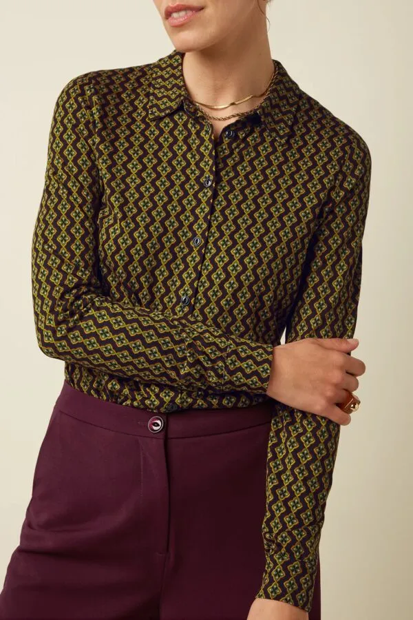Blouse Turi Jersey - Zwart