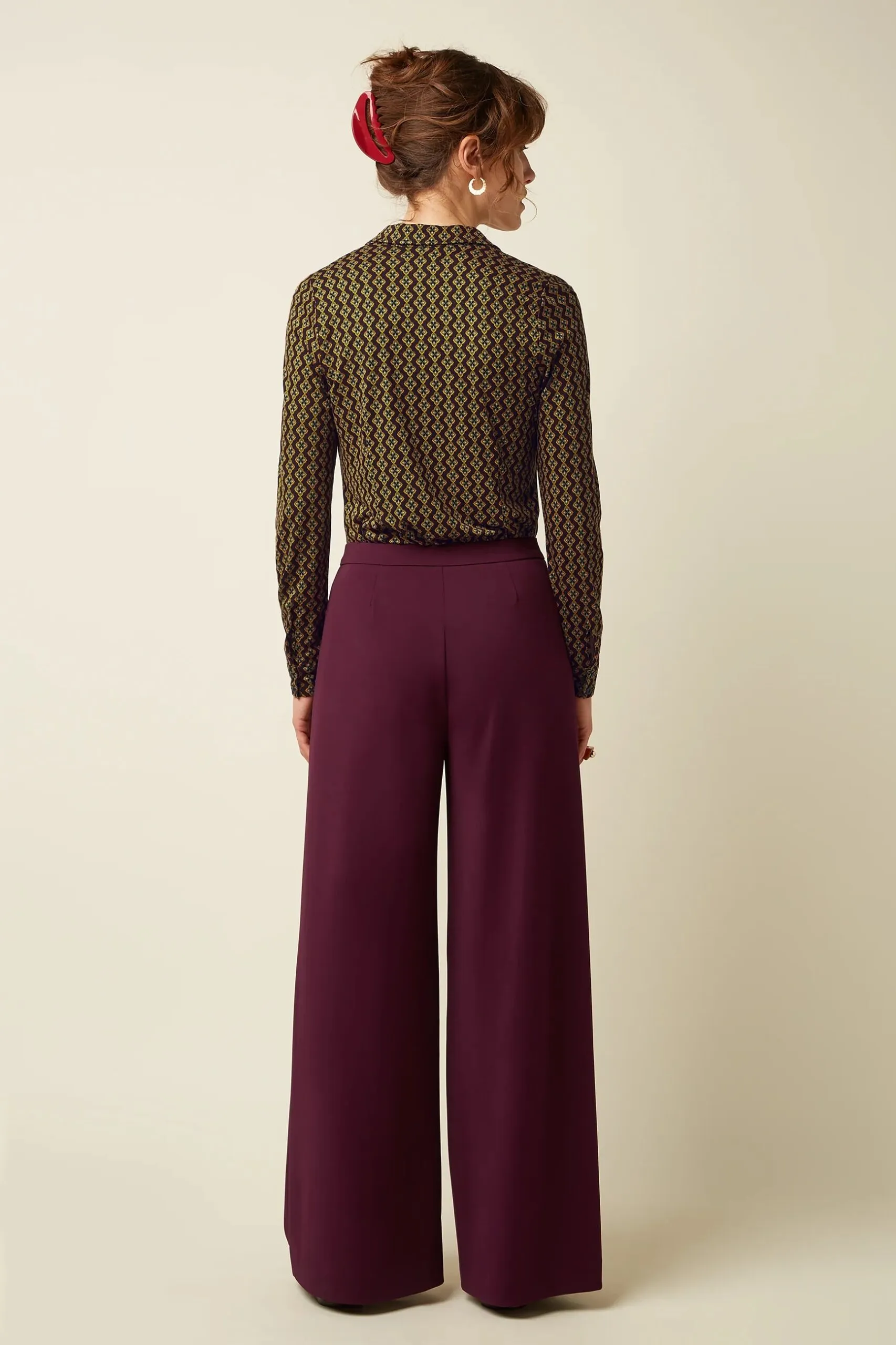 Blouse Turi Jersey - Zwart - Afbeelding 3