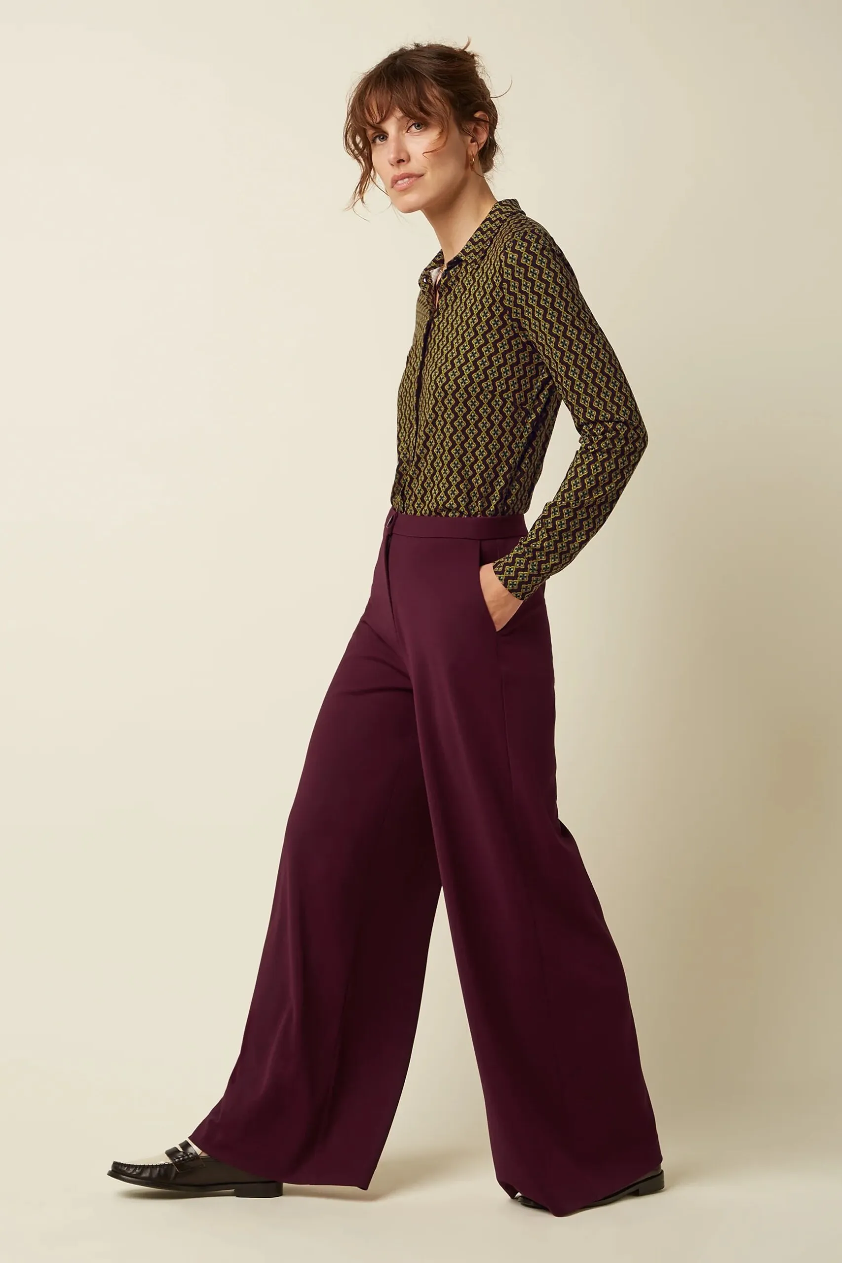 Blouse Turi Jersey - Zwart - Afbeelding 4